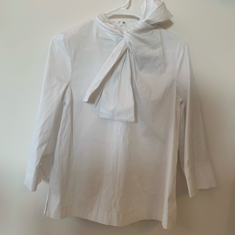 Nordstrom poplin shirt with bow